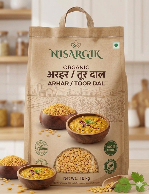 Nisargika Natural Arhar / Toor Dal (Pigeon Pea)